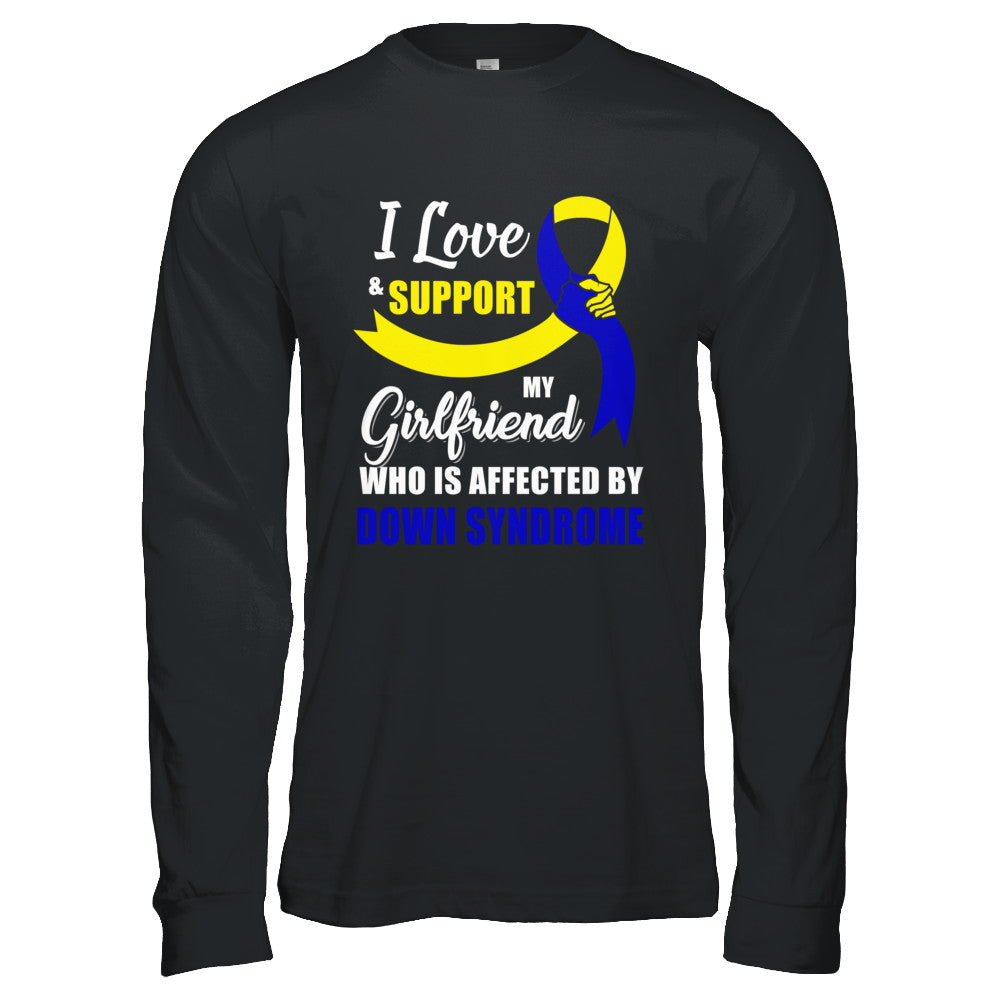 Down Syndrome Awareness Support Yellow Blue Girlfriend Boyfriend T-Shirt & Hoodie | Teecentury.com