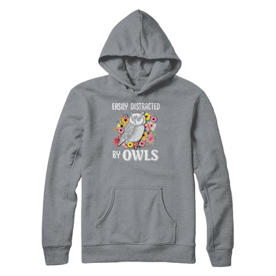 Easily Distracted By Owls T-Shirt & Tank Top | Teecentury.com