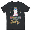 Llama Unicorn Llamacorns Born In July Birthday Gift Youth Youth Shirt | Teecentury.com