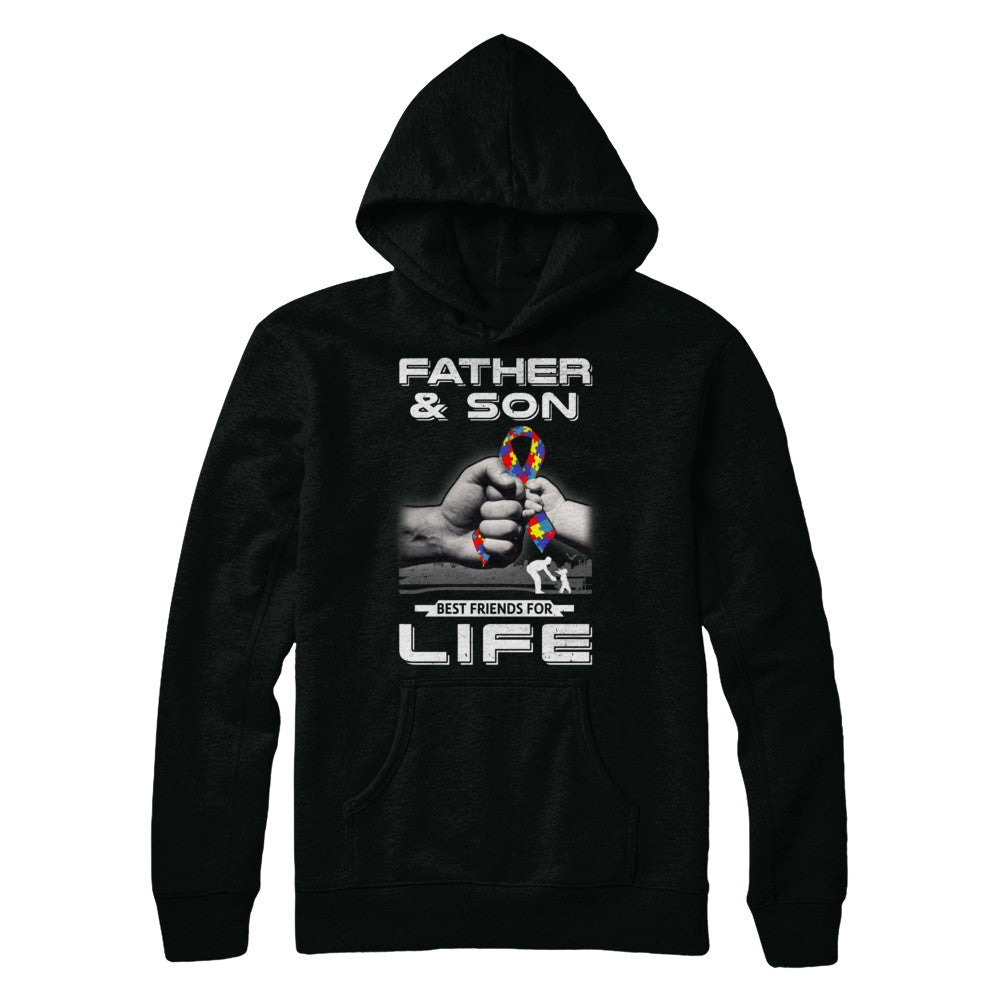 Autism Awareness Father And Son Best Friends For Life T-Shirt & Hoodie | Teecentury.com