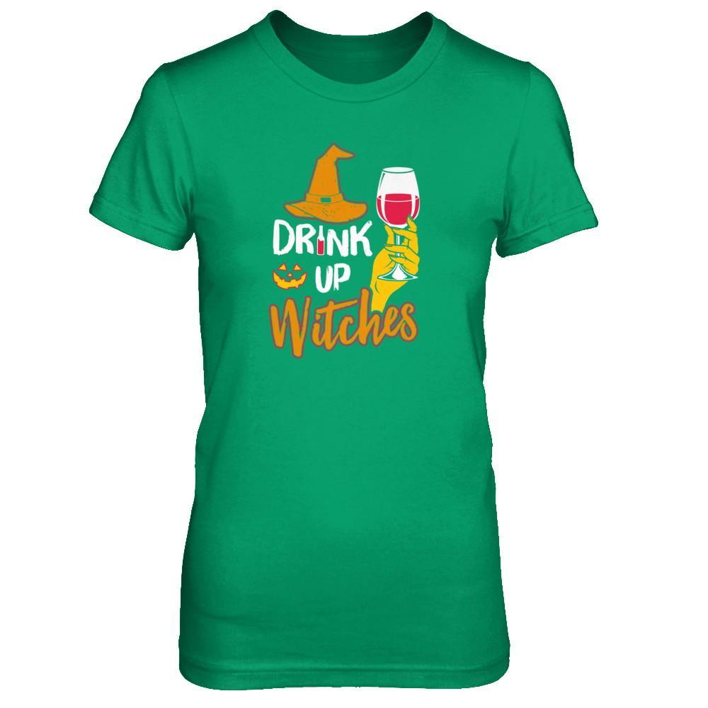 Drink Up Witches Funny Halloween Wine Lover T-Shirt & Tank Top | Teecentury.com