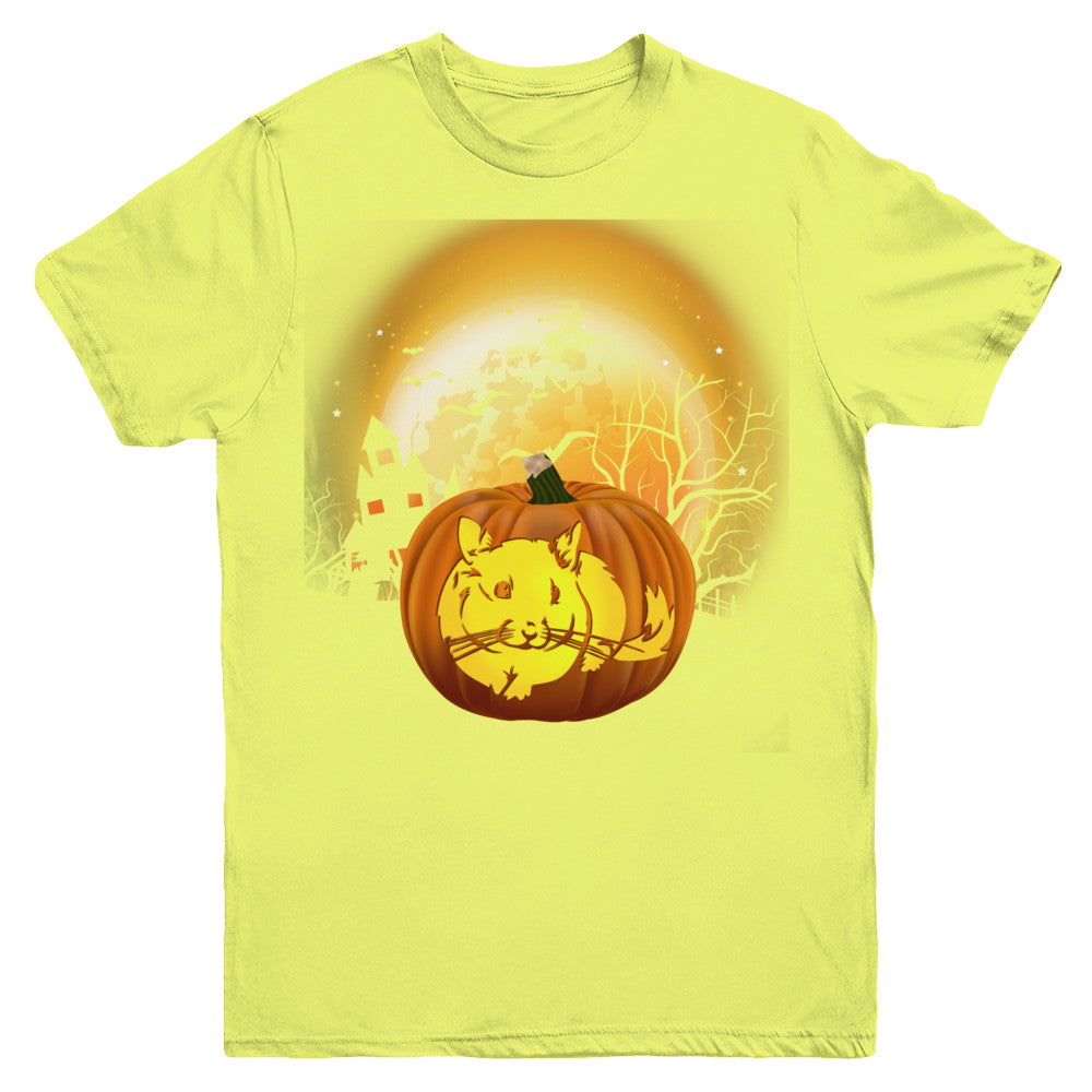Pumpkin Chinchilla Halloween Human Costume Youth Youth Shirt | Teecentury.com