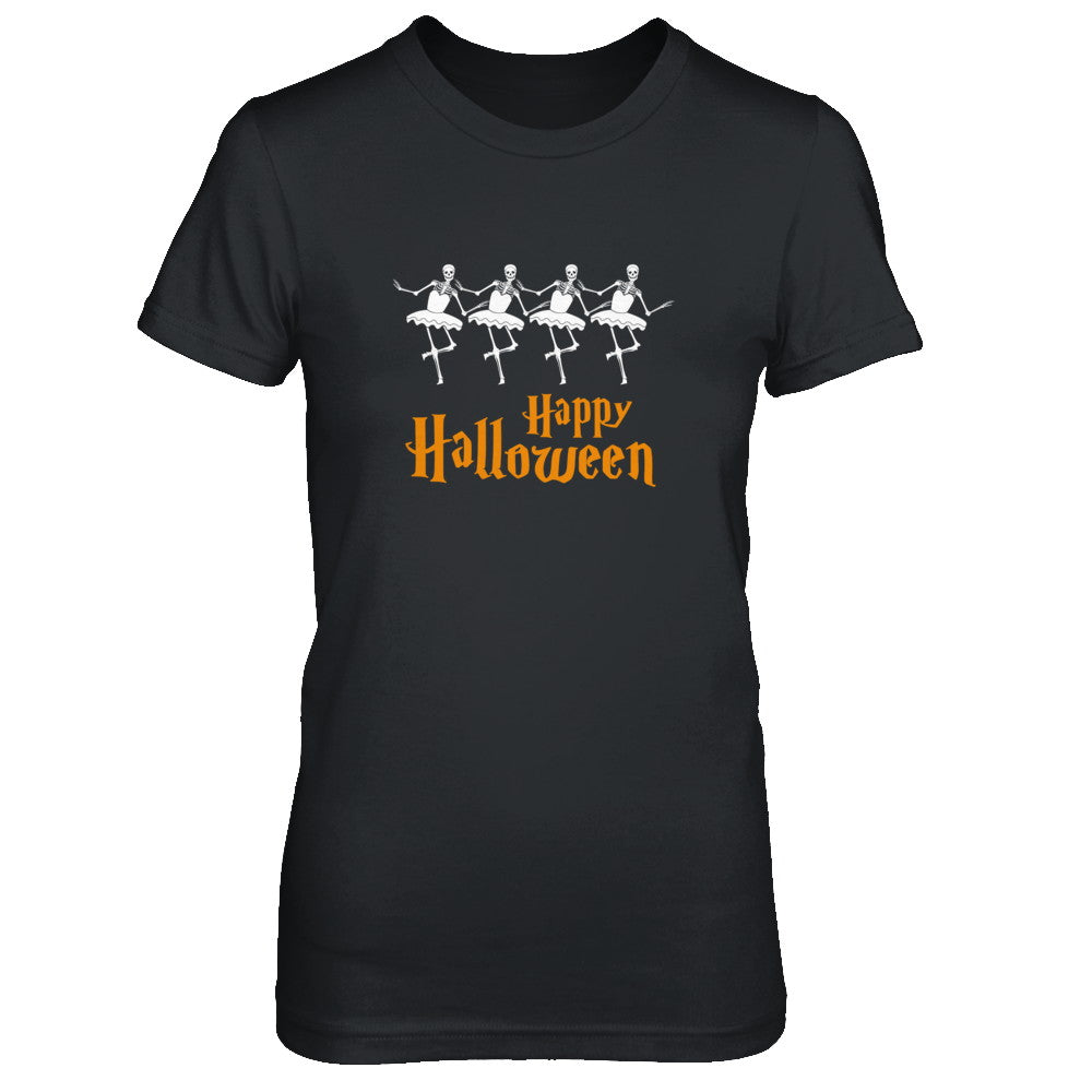 Ballet Skeleton Happy Halloween T-Shirt & Tank Top | Teecentury.com