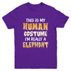 This Is My Human Costume Elephant Halloween Youth Youth Shirt | Teecentury.com