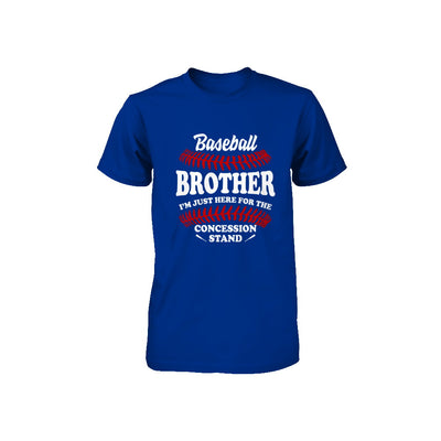 Baseball Brother I'm Just Here For The Concession Stand Youth Youth Shirt | Teecentury.com