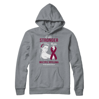 I Am Stronger Than Multiple Myeloma Awareness Support T-Shirt & Hoodie | Teecentury.com