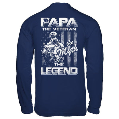 Papa The Veteran The Myth The Legend T-Shirt & Hoodie | Teecentury.com