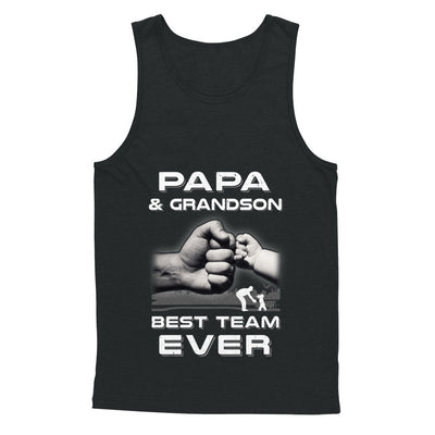 Papa And Grandson Best Team Ever Fathers Day T-Shirt & Hoodie | Teecentury.com