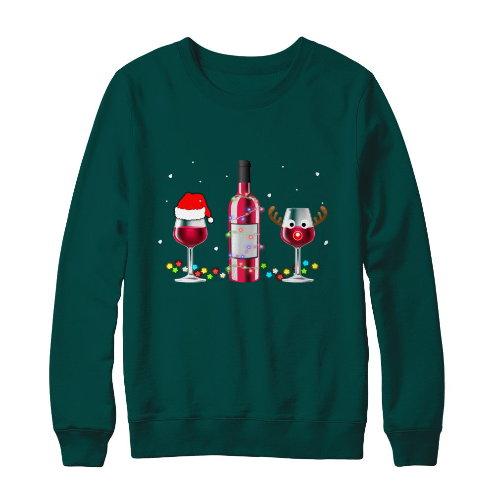 Xmas Merry Christmas Wine Winey Gift T-Shirt & Sweatshirt | Teecentury.com