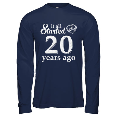 20Th Wedding Anniversary Married Couples 2002 Husband Wife T-Shirt & Hoodie | Teecentury.com