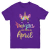 Cute Unicorns Are Born In April Birthday Gift Youth Youth Shirt | Teecentury.com