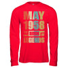 Vintage Retro May 1958 Birth Of Legends 64th Birthday T-Shirt & Hoodie | Teecentury.com