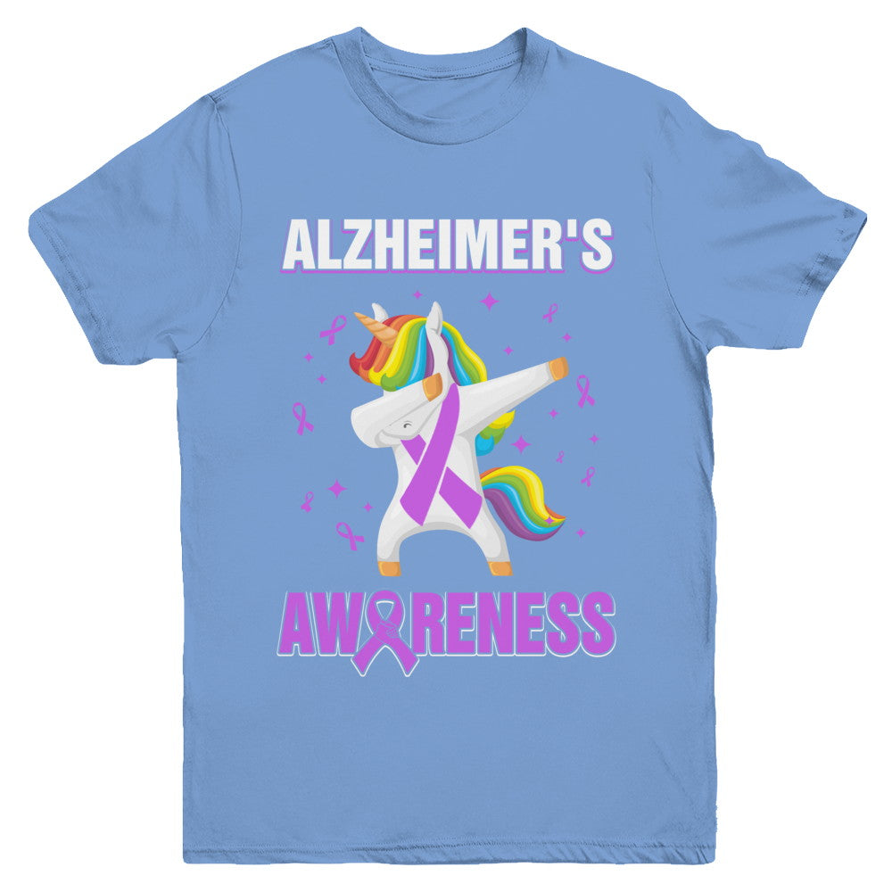 Inspirational Alzheimer's Awareness Unicorn Support Youth Youth Shirt | Teecentury.com