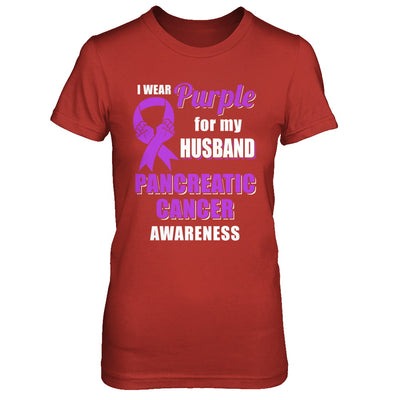 I Wear Purple For My Husband Pancreatic Cancer Wife T-Shirt & Hoodie | Teecentury.com