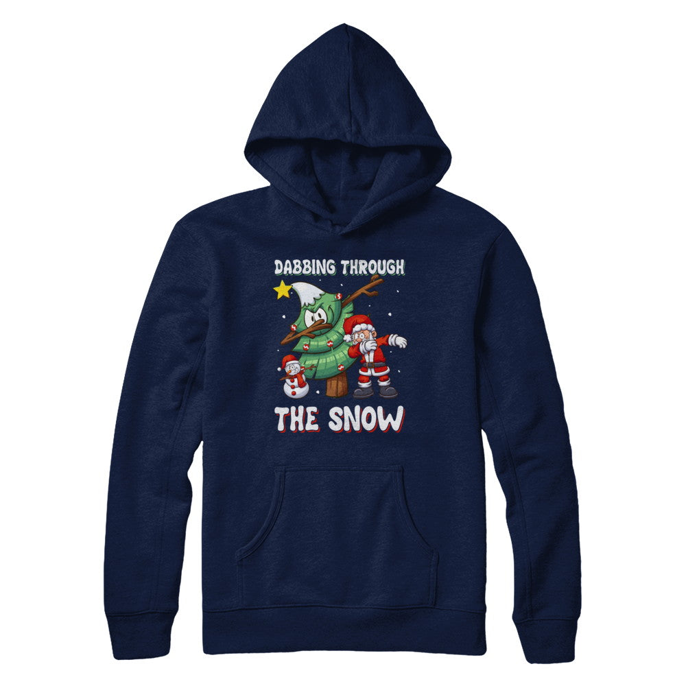 Dabbing Santa Snowman Christmas Tree T-Shirt & Sweatshirt | Teecentury.com