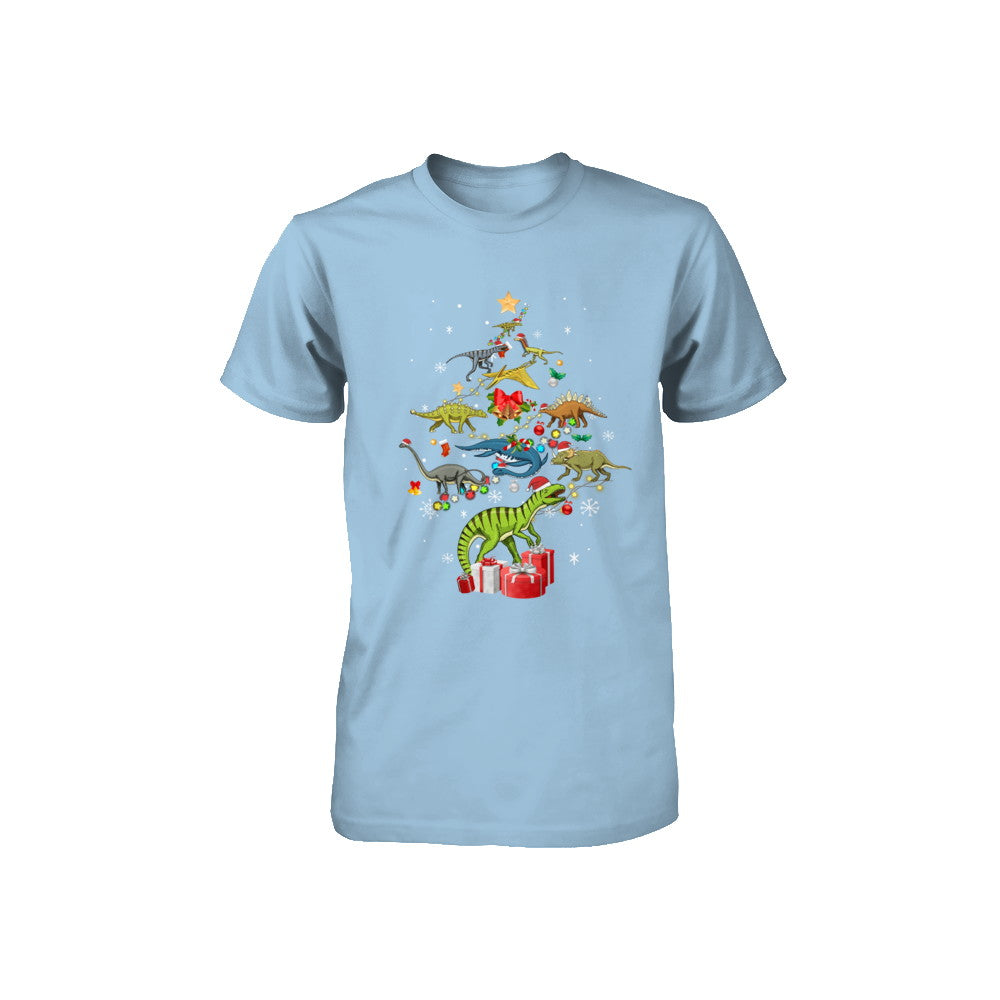 Tree Rex Funny Dinosaur Christmas Tree Kids Gift Youth Youth Shirt | Teecentury.com