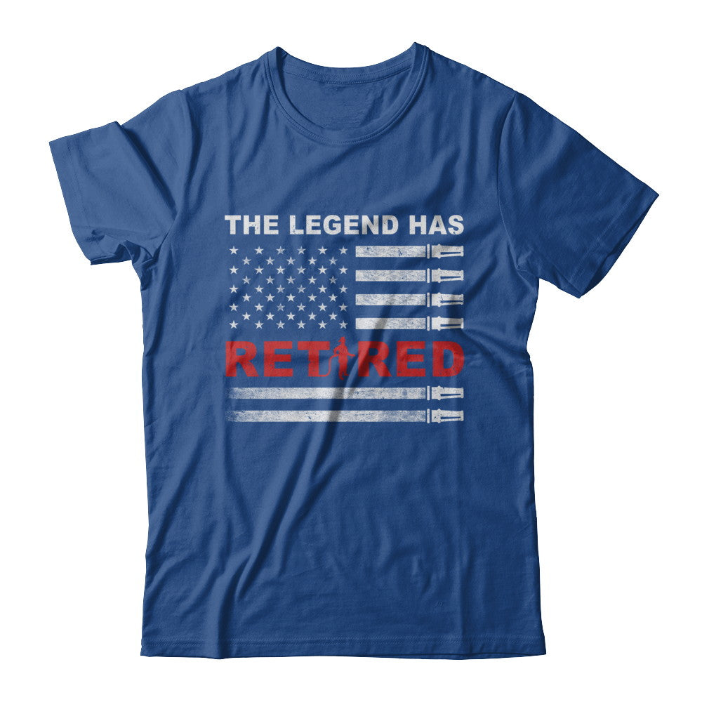 The Legend Has Retired Firefighter Retirement Gift T-Shirt & Hoodie | Teecentury.com