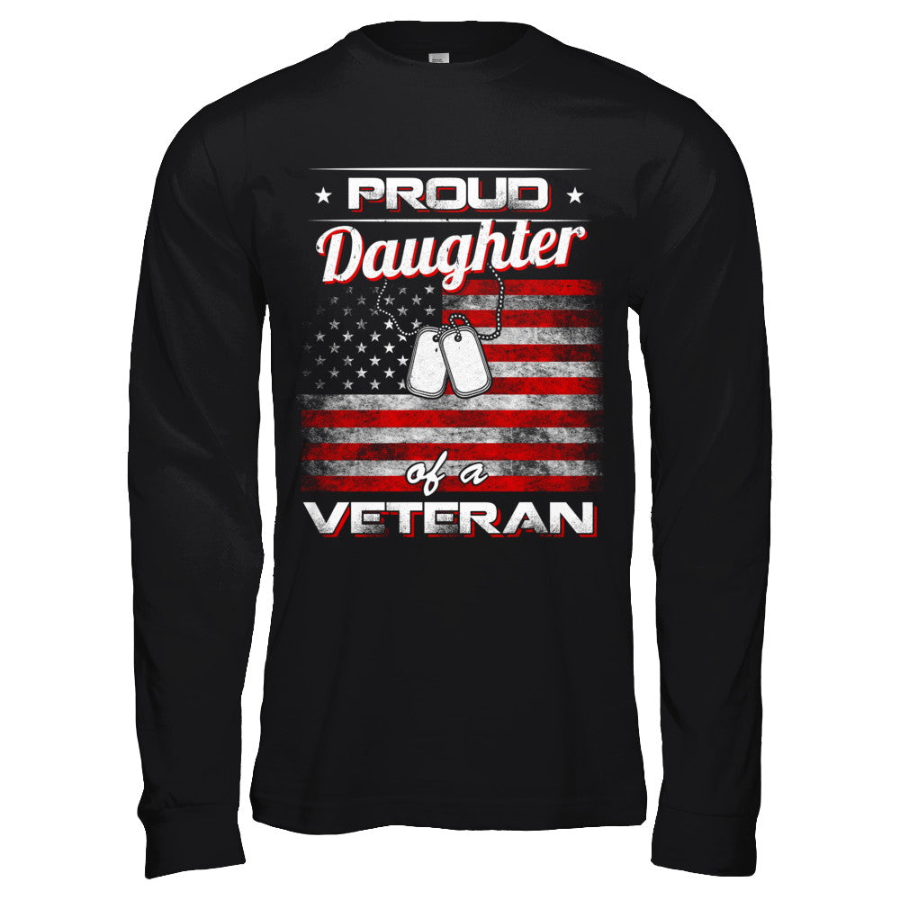 Proud Daughter Of A Veteran T-Shirt & Hoodie | Teecentury.com