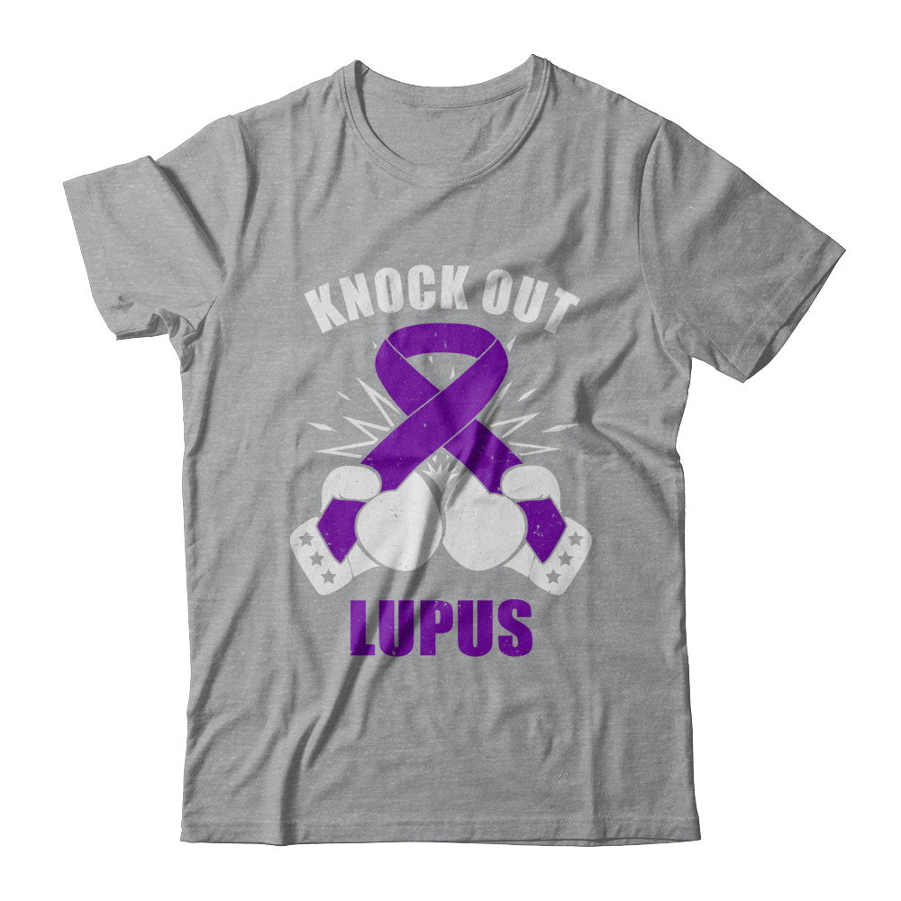 Boxing knock out Lupus Awareness Support T-Shirt & Hoodie | Teecentury.com
