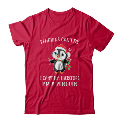 Funny Penguin I Can't Fly Christmas Gift T-Shirt & Sweatshirt | Teecentury.com