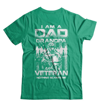 I Am A Dad Grandpa And A Veteran Nothing Scare Me T-Shirt & Hoodie | Teecentury.com