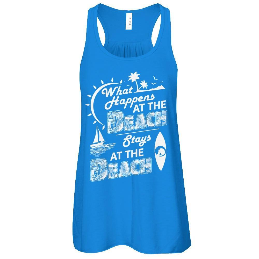 What Happens At The Beach Stays At The Beach T-Shirt & Tank Top | Teecentury.com