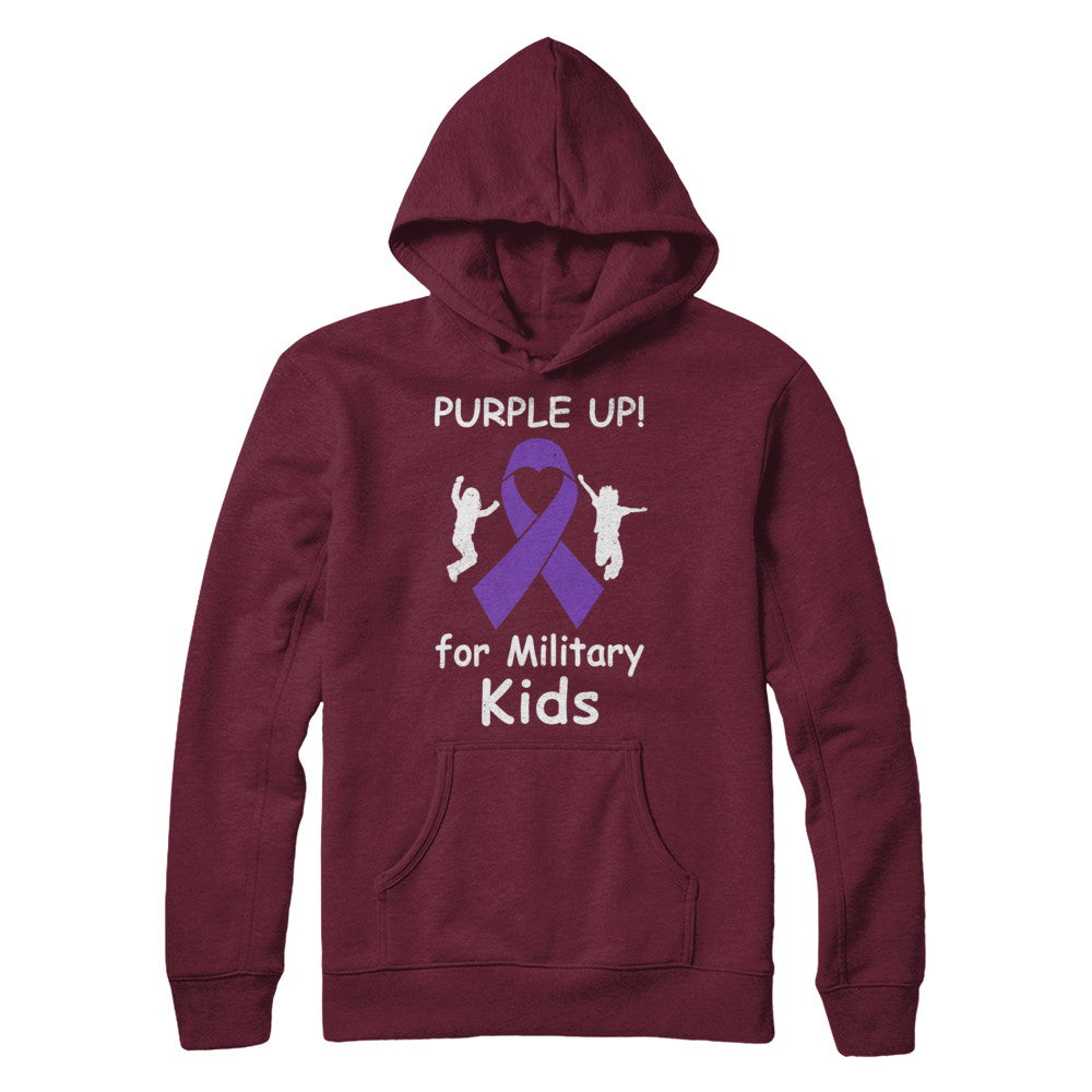 Purple Up For Month Of The Military Kids T-Shirt & Hoodie | Teecentury.com