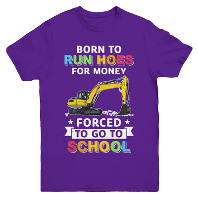 Born To Run Hoes For Money Forced To Go To School Youth Youth Shirt | Teecentury.com