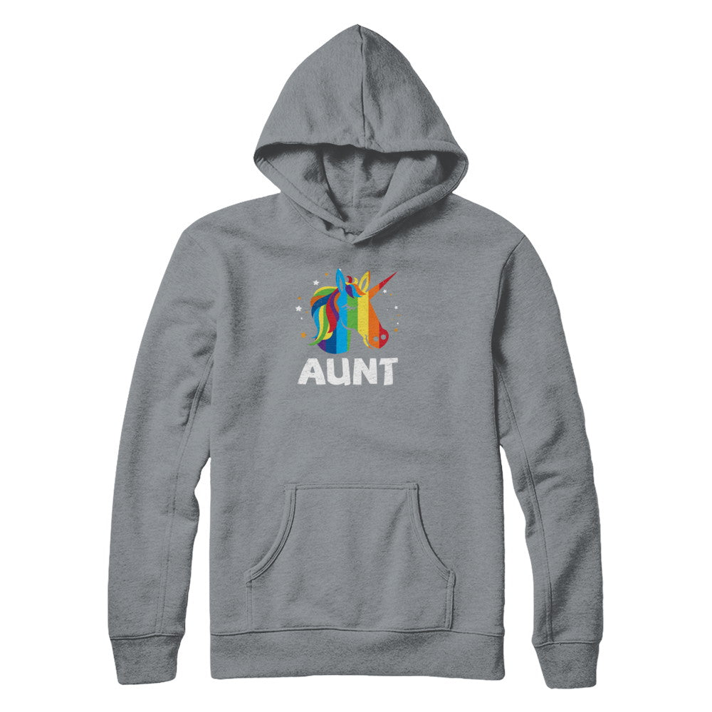 LGBT Pride Lesbian Gay Proud Aunt Unicorn T-Shirt & Tank Top | Teecentury.com