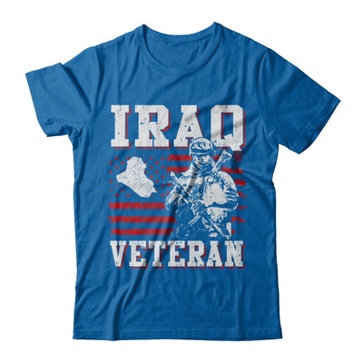 Iraq Veteran America Flag Distressed Vintage T-Shirt & Hoodie | Teecentury.com