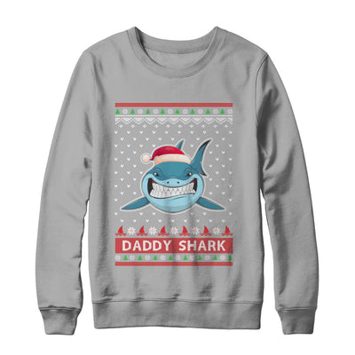 Santa Hat Daddy Shark Ugly Christmas Sweater T-Shirt & Sweatshirt | Teecentury.com