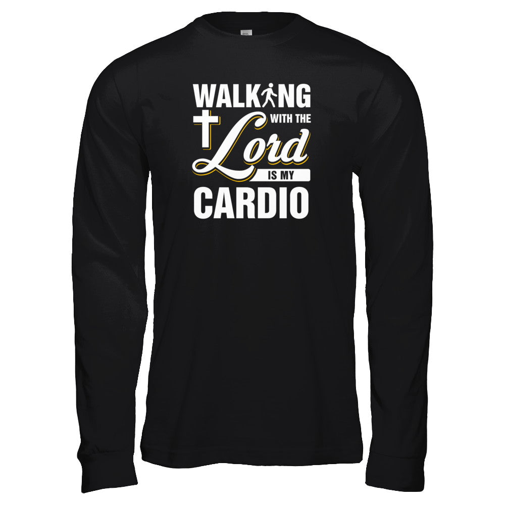Walking With The Lord Is My Cardio T-Shirt & Tank Top | Teecentury.com