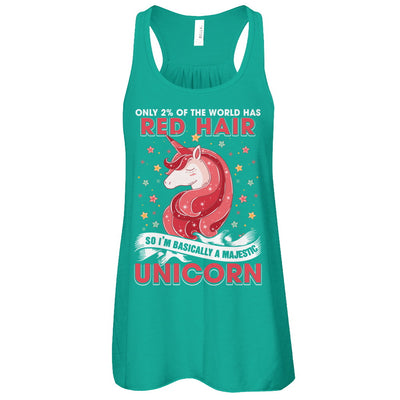 Only 2 Percent Of The World Has Red Hair Majestic Unicorn T-Shirt & Tank Top | Teecentury.com