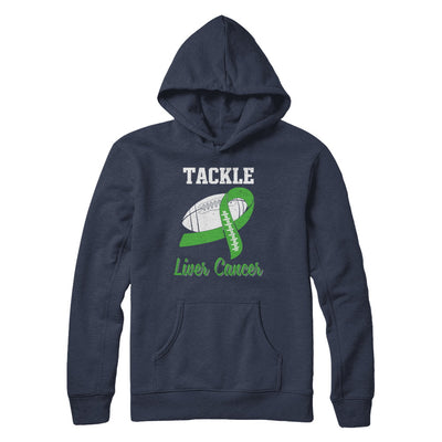 Football Survivor Tackle Green Liver Cancer Awareness T-Shirt & Hoodie | Teecentury.com