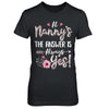 At Nanny's The Answer Is Always Yes Floral Mothers Day Gift T-Shirt & Hoodie | Teecentury.com