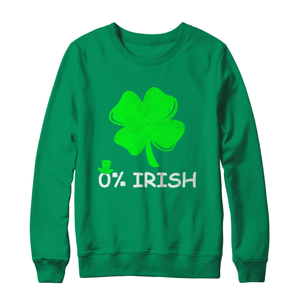 0% Irish Vintage St Patrick's Day T-Shirt & Hoodie | Teecentury.com