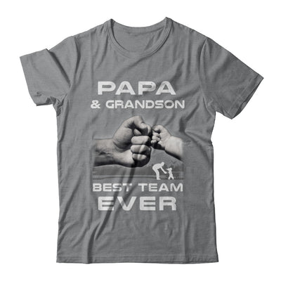 Papa And Grandson Best Team Ever Fathers Day T-Shirt & Hoodie | Teecentury.com