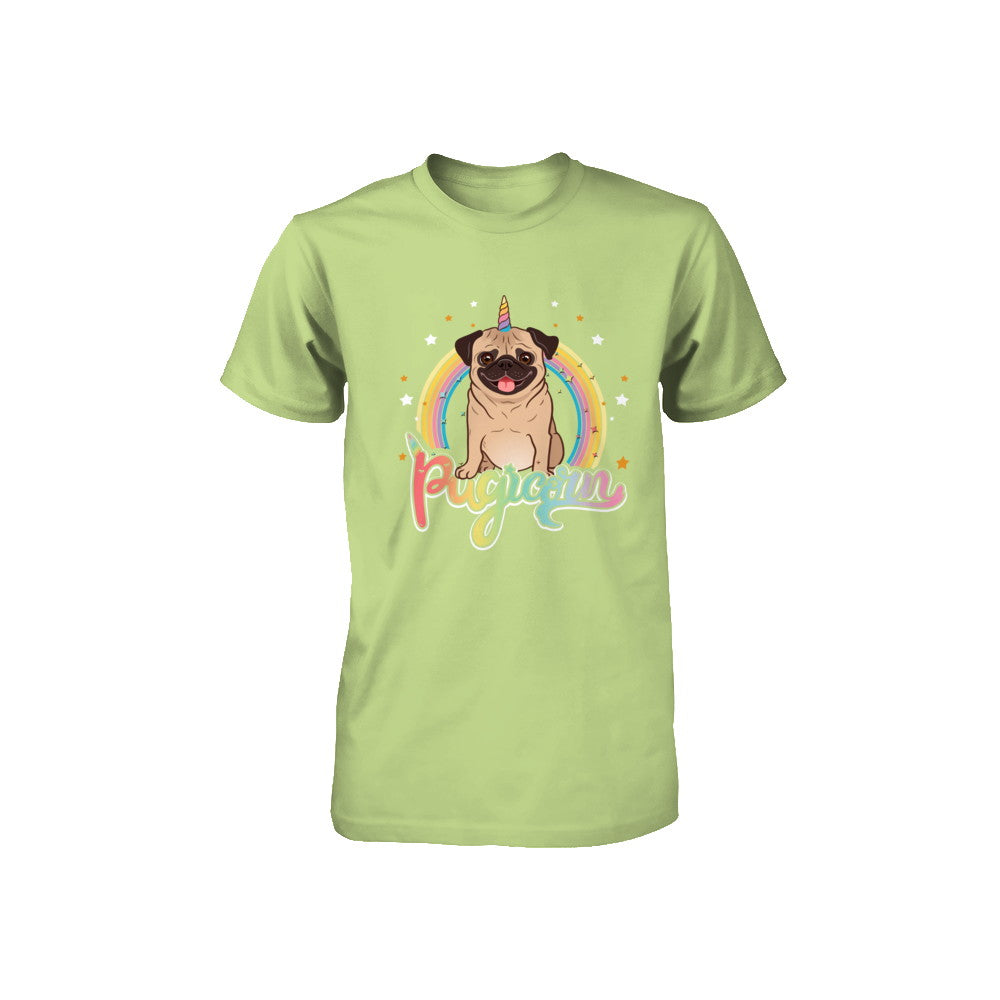 Rainbow Pugicorn Pug Unicorn For Kids Youth Youth Shirt | Teecentury.com