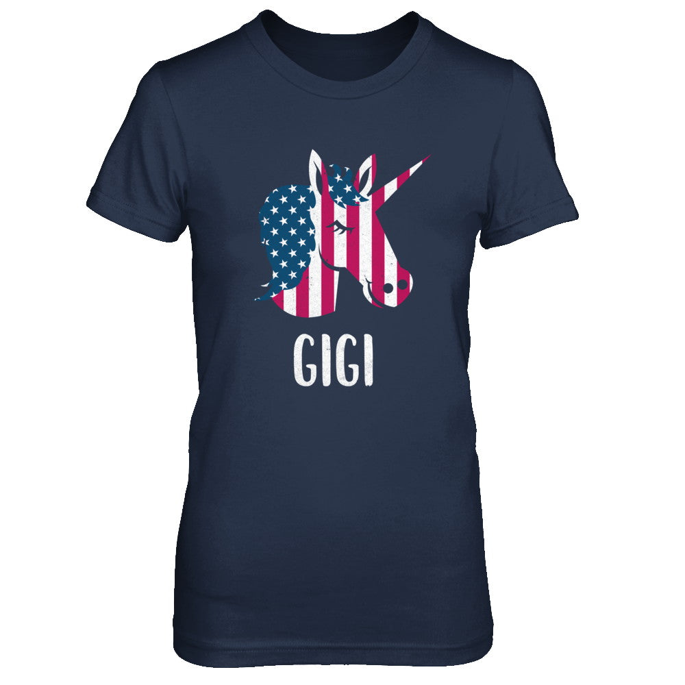 Patriotic Gigi Unicorn Americorn 4Th Of July T-Shirt & Hoodie | Teecentury.com