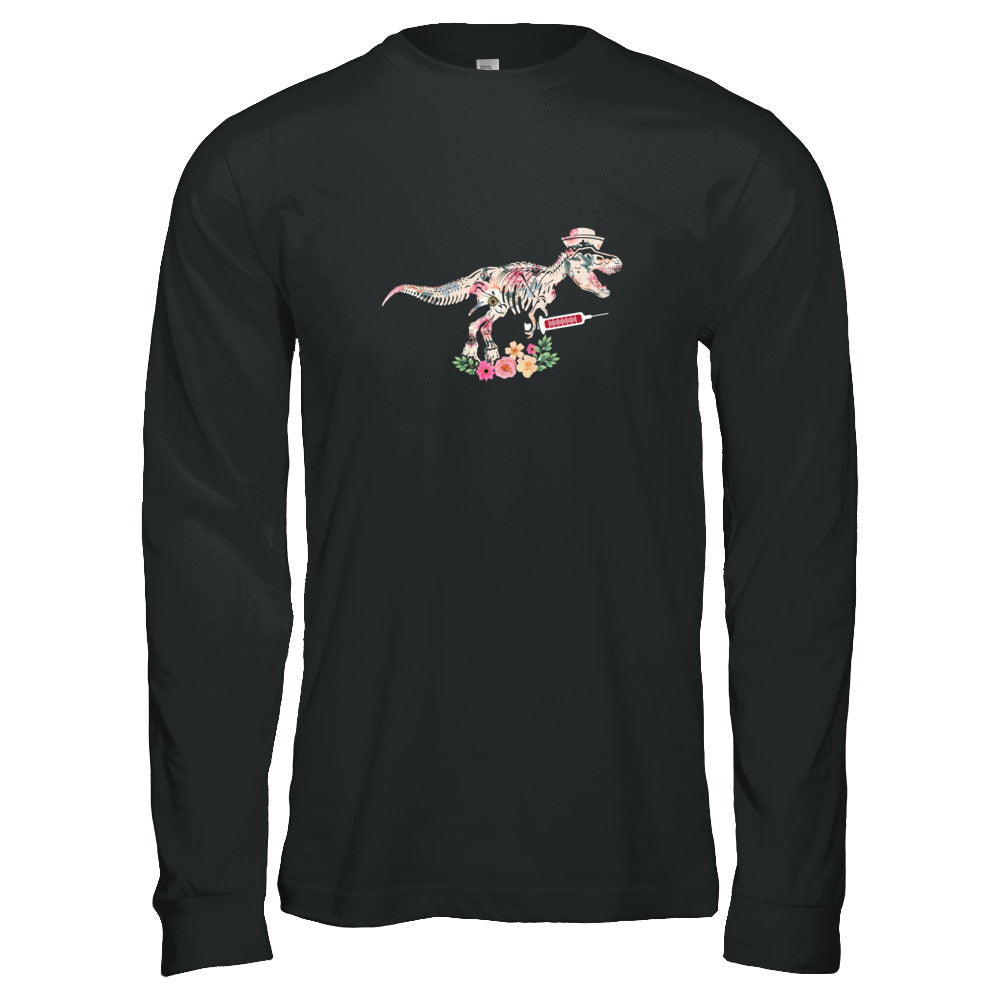 Nursing Nurse Saurus Dinosaur T-Rex T-Shirt & Tank Top | Teecentury.com