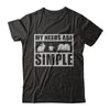 My Needs Are Simple Coffee Rabbit Books T-Shirt & Hoodie | Teecentury.com