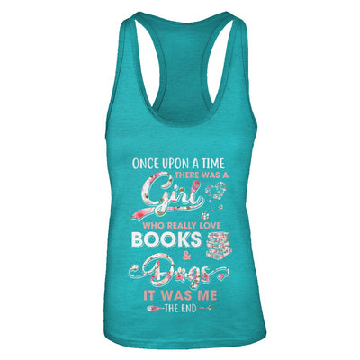 There Was A Girl Who Really Loved Books And Dogs T-Shirt & Tank Top | Teecentury.com