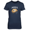 Aries Zodiac March April Birthday Gift Golden Lipstick T-Shirt & Tank Top | Teecentury.com