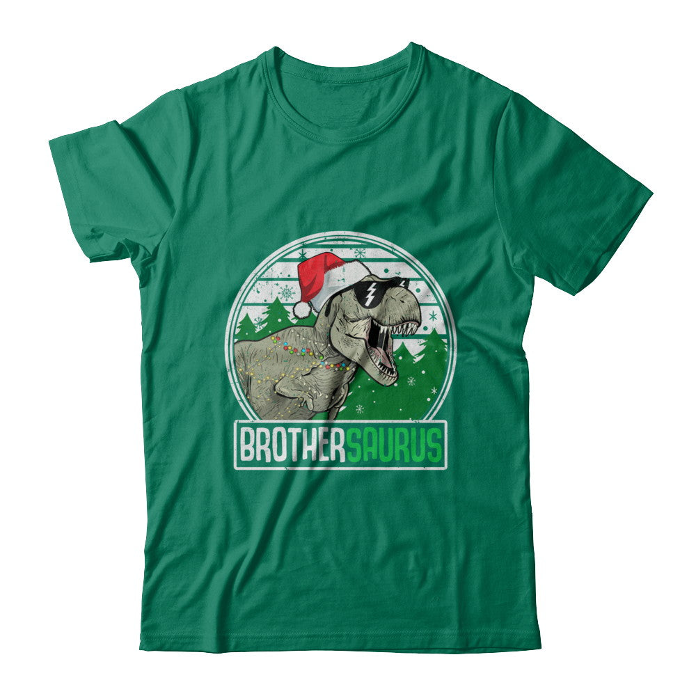 Brothersaurus Brother Dinosaur T-Rex Family Christmas T-Shirt & Sweatshirt | Teecentury.com