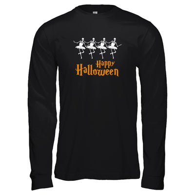 Ballet Skeleton Happy Halloween T-Shirt & Tank Top | Teecentury.com