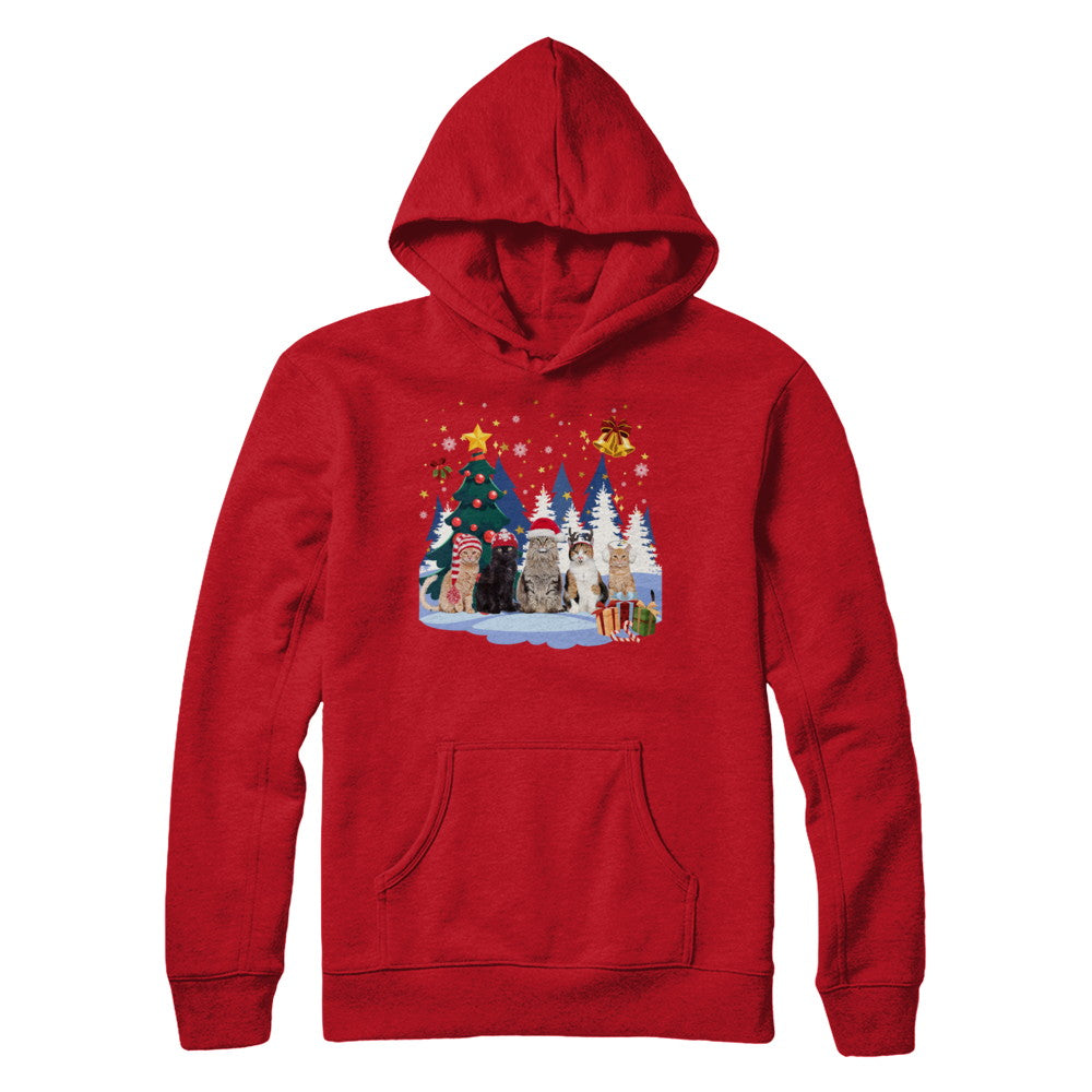 Cute Cats Claus Christmas T-Shirt & Sweatshirt | Teecentury.com