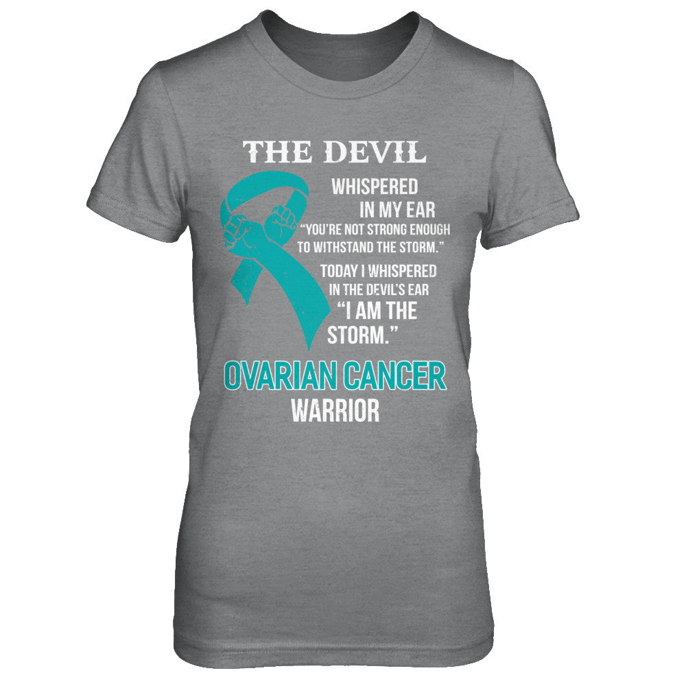 I Am The Storm Support Ovarian Cancer Warrior Gift T-Shirt & Hoodie | Teecentury.com