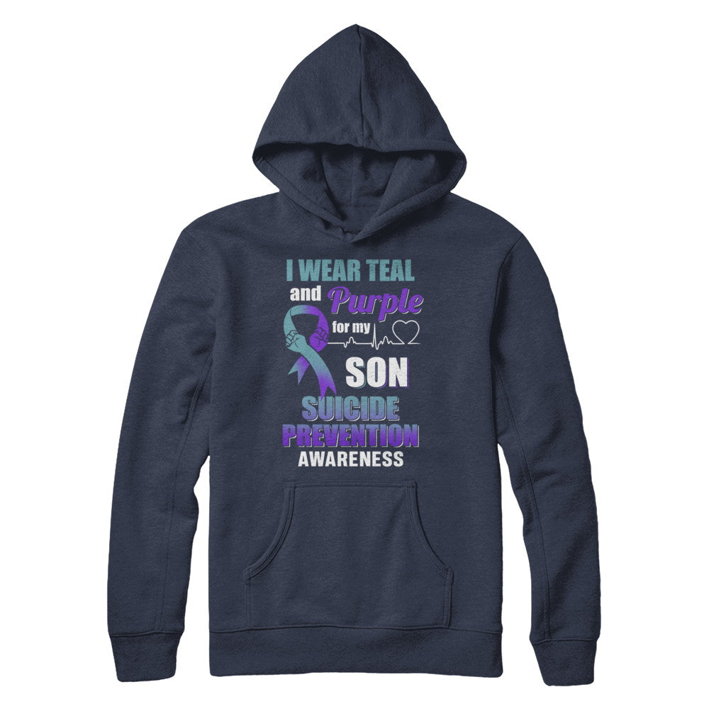 I Wear Teal Purple For My Son Suicide Prevention Awareness T-Shirt & Hoodie | Teecentury.com