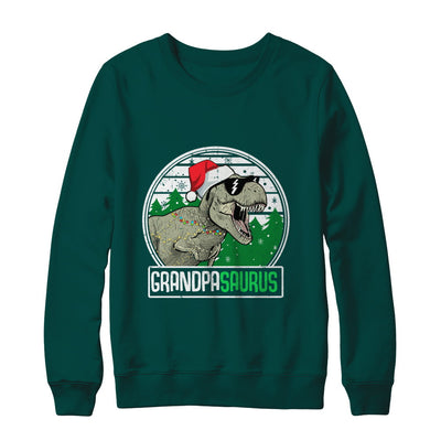 Grandpasaurus Grandpa Dinosaur T-Rex Family Christmas T-Shirt & Sweatshirt | Teecentury.com