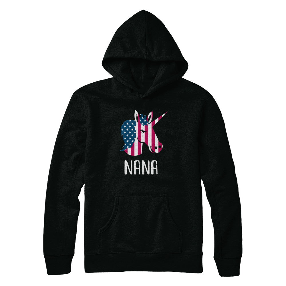 Patriotic Nana Unicorn Americorn 4Th Of July T-Shirt & Hoodie | Teecentury.com